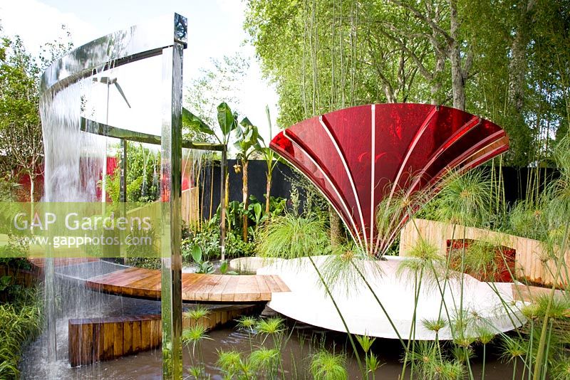 Jardin d'eau moderne - Jardin - Le Lloyd's TSB Garden, Design - Trevor Tooth, Sponsor - Lloyds TSB - RHS Chelsea Flower Show 2008