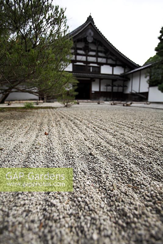 Un karesansui ou jardin de roche sèche - Tenju-an, sous-temple de Nanzen-ji - Nanzen-ji, Kyoto, Japon