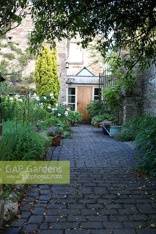 Porte d'entrée avec chemin d'accès à la maison