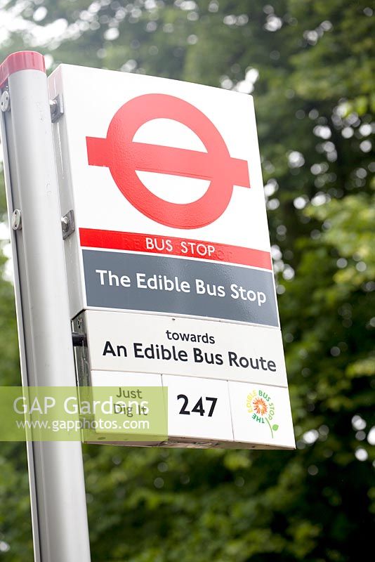 The Edible Bus Stop - A Riot of Color est une représentation des séquelles des émeutes de Londres en 2011.