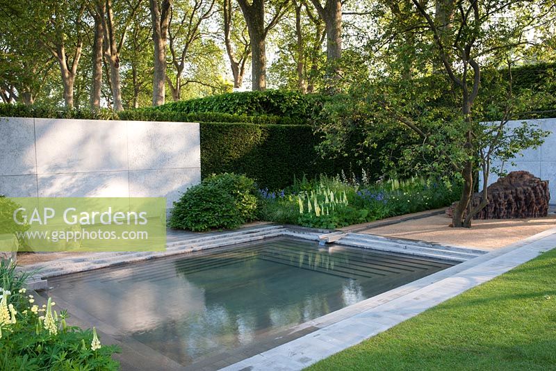 Lupinus Chandalier et Cashmere Cream - RHS Chelsea Flower Show 2014 - Le Jardin Laurent Perrier. Médaille d'or décernée