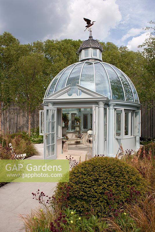 Pavillon avec toit en verre - RHS Chelsea Flower Show 2014
