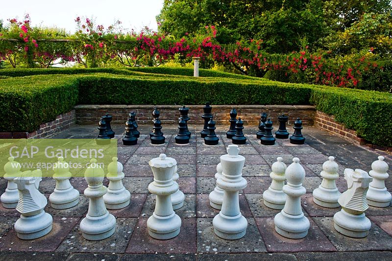 Jeu d'échecs de jardin