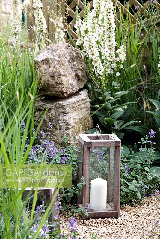 Hampton Court Flower Show 2016. 'The Drought Garden' conçu par Steve Dimmock