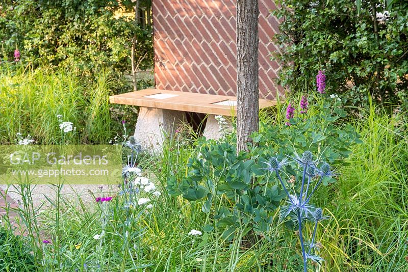 Le jardin paysager du sud de l'Oxfordshire, RHS Hampton Court Palace Flower Show, 2018.