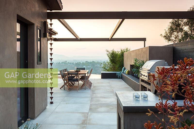Jardin et terrasse modernes, San Diego, USA