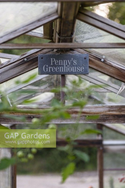 Panneau en ardoise Penny's Greenhouse