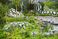 Le jardin de Manchester, conçu par l'architecture extérieure, RHS Chelsea Flower Show, 2019.