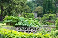 Le jardin du Temple au château de Cholmondeley, Cheshire