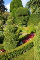 Couverture topiaire et coupée - Abbey House Garden, Wiltshire