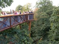 Les gens debout sur Xstrata tree top walkway, Kew Gardens.