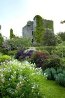 Les jardins clos au château Kennedy Gardens, Stranraer, Ecosse