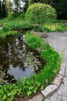 Un jardin botanique aquatique avec 3 grands étangs naturels et une cinquantaine d'étangs artificiels