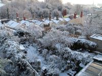 Vue hivernale sur les toits de Clifton, Bristol