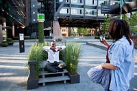 'Reliable Utopias 'de l'artiste, Elisabetta Buffa à Exchange Square près de Liverpool Street - Premier Chelsea Fringe Festival, Londres 2012