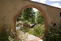 'The Badger Beer Garden '- Médaille d'argent doré - RHS Hampton Court Flower Show 2012