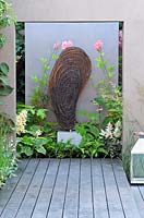 Willow Woven sculpture, Vestra Wealth's jardin du Gourmet, RHS Hampton Court Flower show 2013, Design - Paul Martin