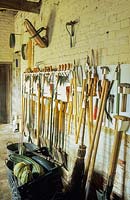 Magasin d'outils à Audley End jardin clos
