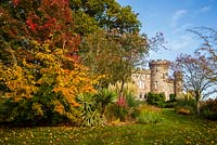 Couleur d'automne aux jardins du château de Cholmondeley, Cheshire