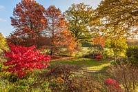 Couleur d'automne à Borde Hill, West Sussex, UK.