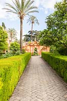 Jardins du Palais de l'Alcazar, Séville, Espagne.