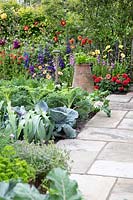 Légumes du patrimoine et héritage et plantes de jardin dans 'The Watchmakers' Garden 'au BBC Gardeners World Live 2019