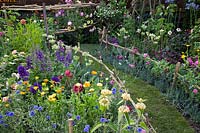 Jardin de fleurs coupées dans le jardin 'Made in Birmingham' du BBC Gardener's World Live 2018.