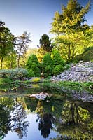 Le Rock Garden, à Parcevall Hall Gardens, Yorkshire, UK.