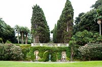 Jardin à l'italienne à la Villa Agnelli Levanto, Italie.