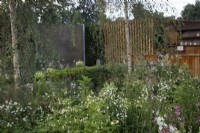 Vue du jardin Viking Friluftsliv inspiré du style de vie scandinave - Designer : Will Williams - Sponsor : Viking
