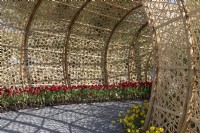 Almere Pays-Bas 19 avril 2022Floriade Expo 2022. Un festival et une exposition de jardin botanique décennal, cette année qui se déroule à Almere, Flevoland. Jardins de bambous du pavillon chinois.