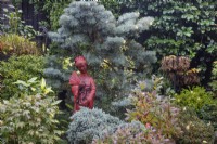 Statue japonaise au Four Seasons Garden, Walsall - Octobre