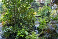 Cours d'eau dans le Jardin des Quatre Saisons - West Midlands - Octobre